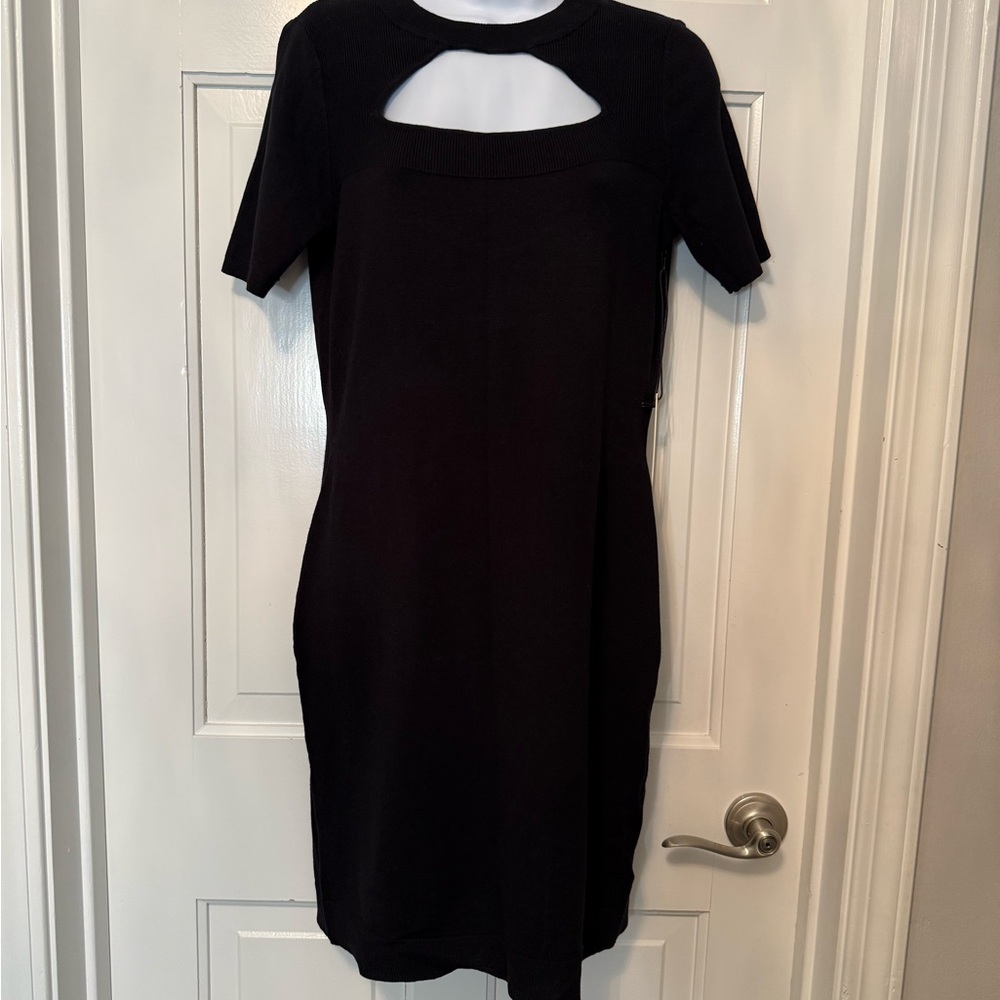 Nicole Miller Elegant Black Cutout Dress